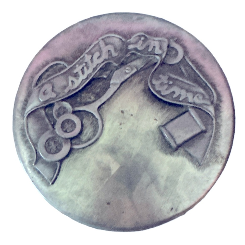 Metzke Pewter Sewing Tin